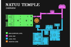 Natuu Temple Overview - Color Coded Levels